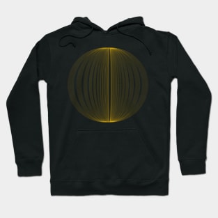 Geometric planet yellow abstract Hoodie